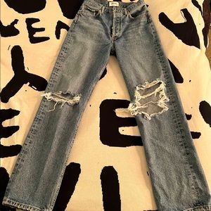 Agolde pinch waist 90s denim size 26 high rise straight